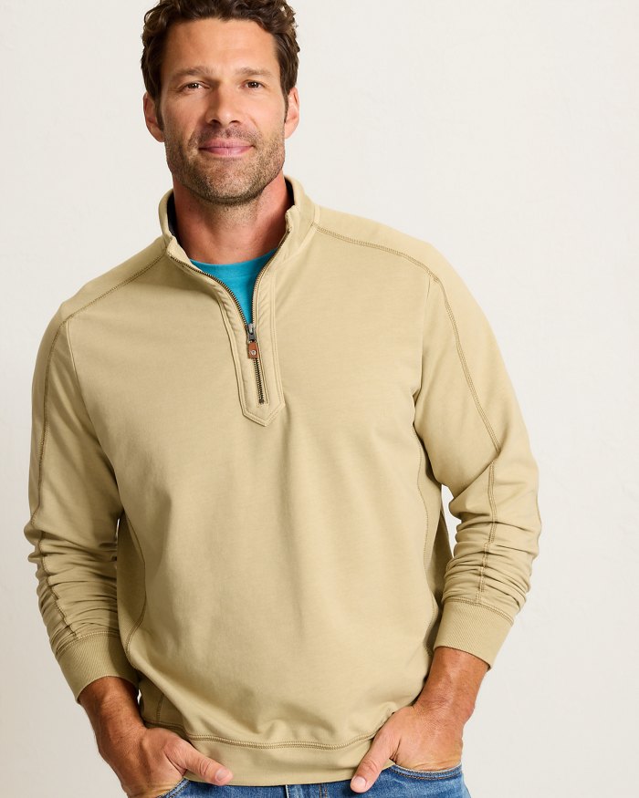 Ben & Terry Half-Zip Sweatshirt – docksquareclothiers