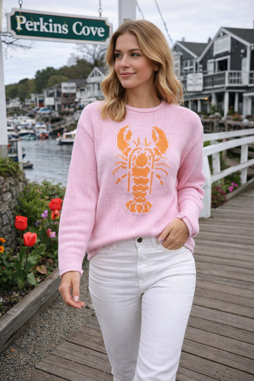 Lobster Roll Neck Knit Sweater – docksquareclothiers