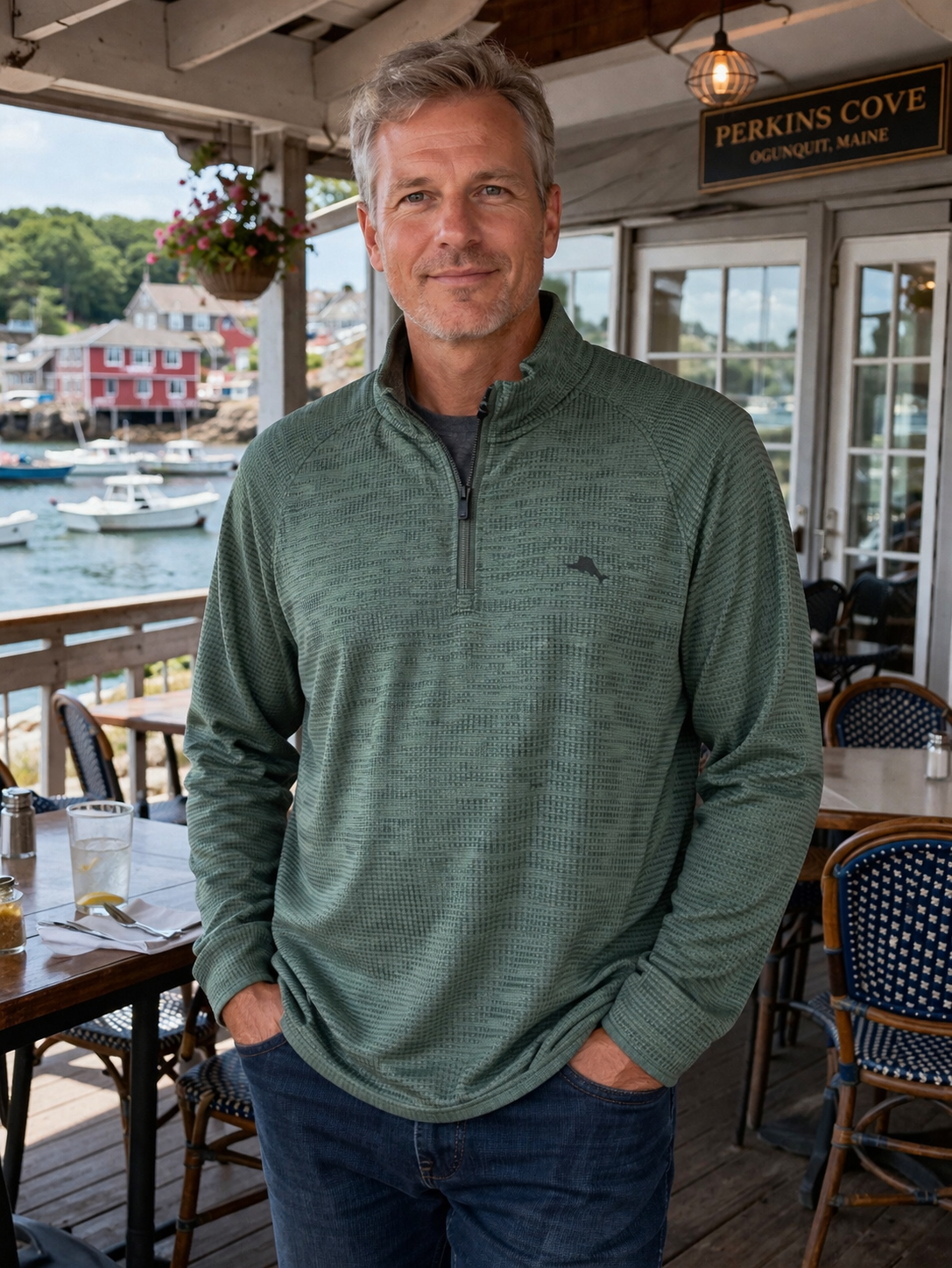 Palm Pro Half-Zip IslandZone® Sweatshirt – docksquareclothiers