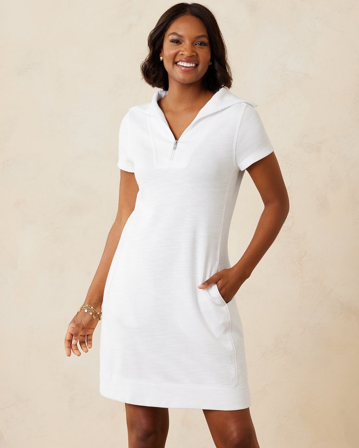 Tommy Bahama Women's Tobago Bay Half-Zip Collared Dress - Bikini Tommy Bahama Women's Tobago Bay Half-Zip Collared Dress - Bikini