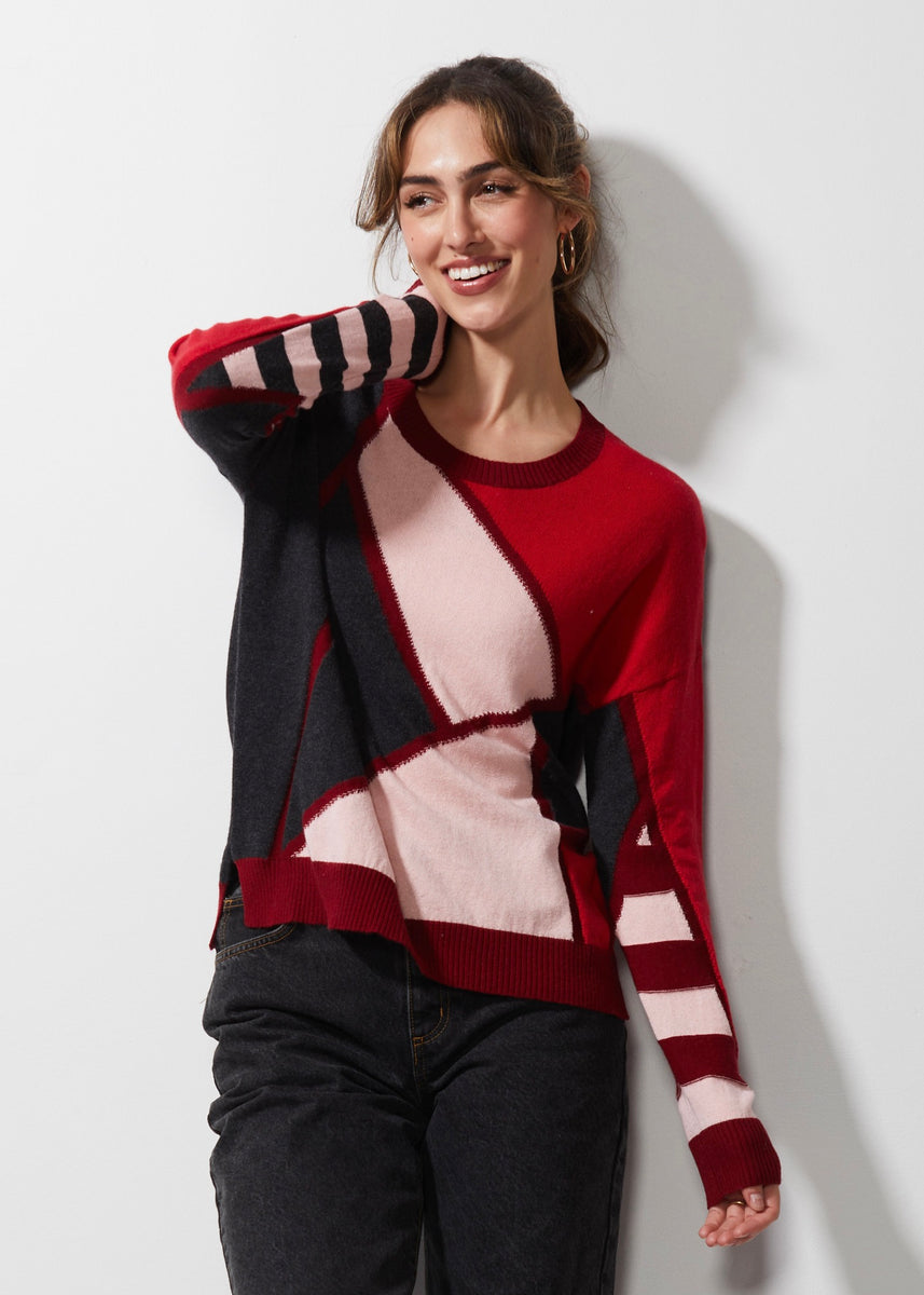 Mosaic Intarsia Sweater – docksquareclothiers