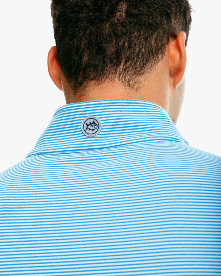 Cruiser Heather Micro Striped Performance Quarter Zip Pullover